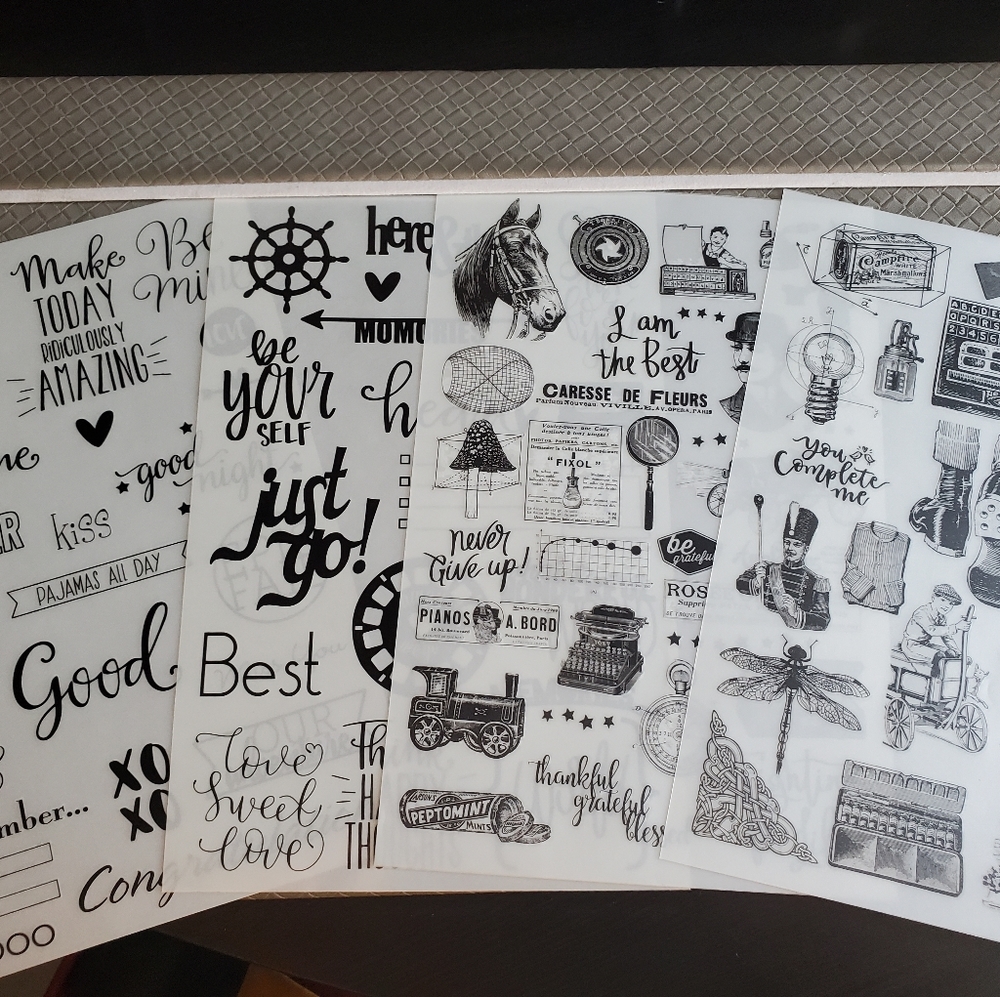 Stickers, a bundle of 4 sheets